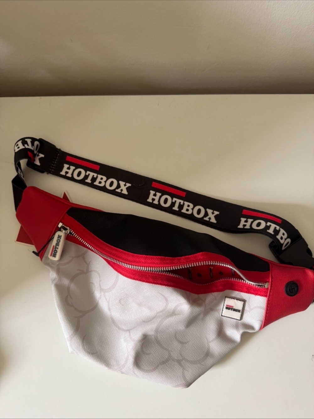 Hotbox Crossbody Bag - Red, Black & White